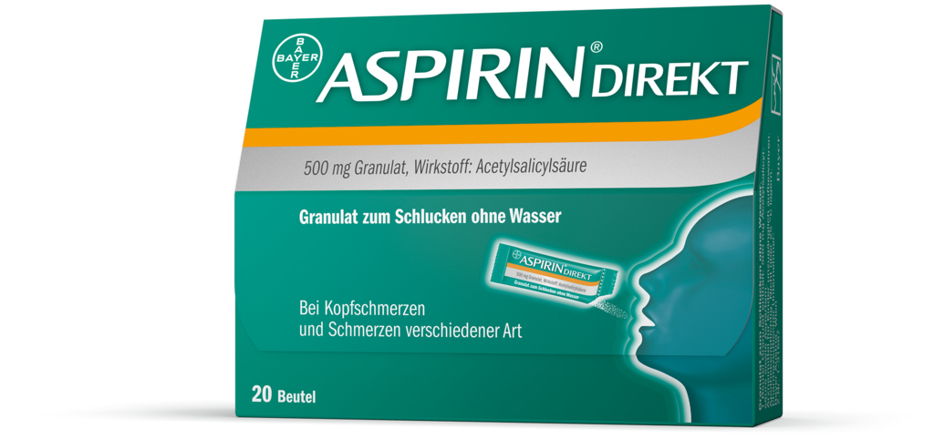 Aspirin Direkt 500 mg Granulat bei Valsona.de online kaufen