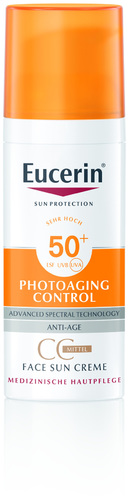 Eucerin Photoaging Control Face Sun CC Creme getönt LSF 50+ mittel