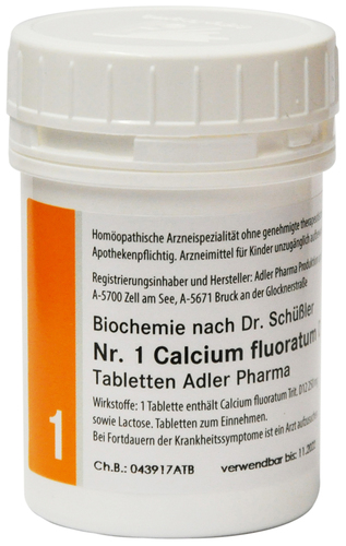 Adler Schüßler Salz Nr. 1 | Calcium fluoratum D12