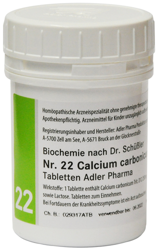 Adler Schüßler Salz Nr. 22 | Calcium carbonicum D12