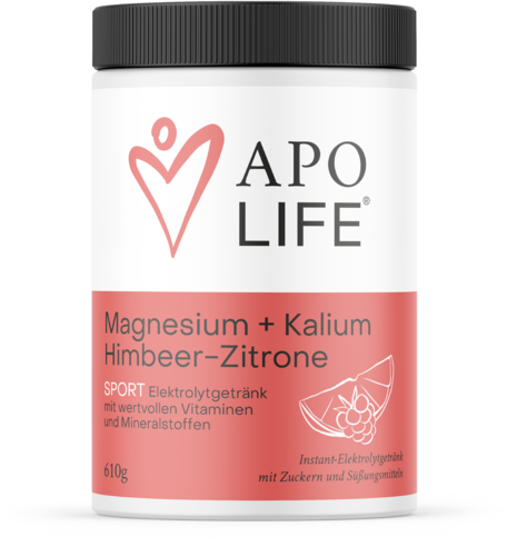 ApoLife Mineralstoffgetränk Magnesium + Kalium Himbeer-Zitrone