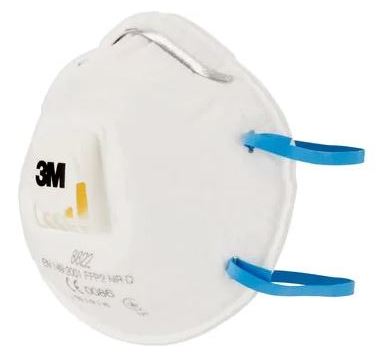 3M Maske für Hand- und Maschinenschleifen 8822, FFP2, mit Ventil