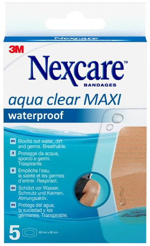 Nexcare Aqua Clear Maxi Waterproof Pflaster