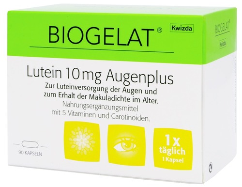 Biogelat Lutein 10 mg Augenplus