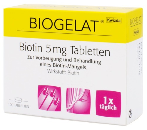 Biogelat Biotin 5mg Tabletten