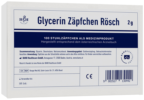 Glycerin Zäpfchen Rösch 2g