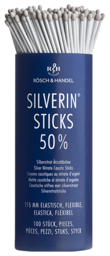 Silverin Sticks 50% mit Silbernitrat 115mm elastisch