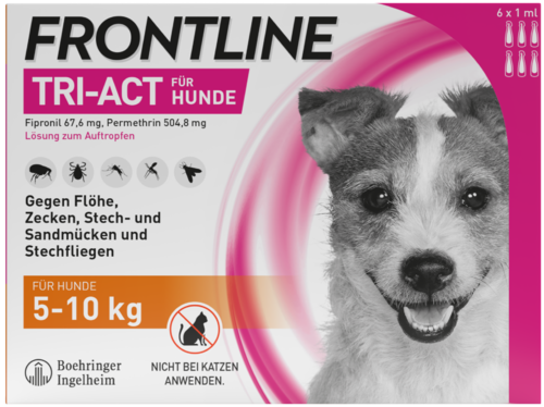 Frontline Tri-Act für Hunde 5-10 kg