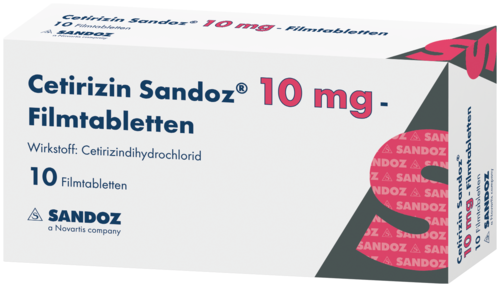 Cetirizin Sandoz 10 mg - Filmtabletten
