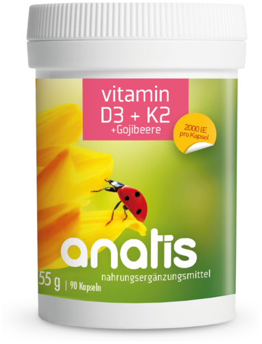Anatis Vitamin D3 + K2 + Goji Beere