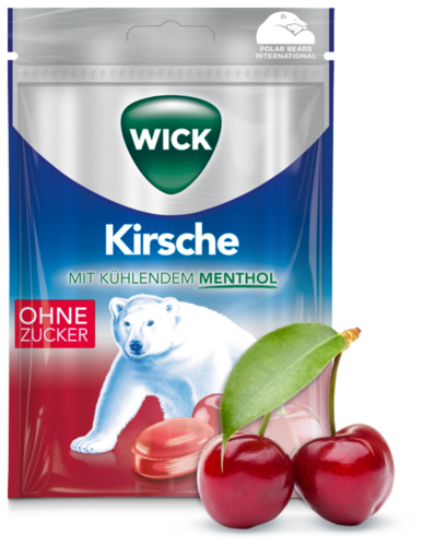 Wick Hustenbonbons Kirsche mit Eukalyptus