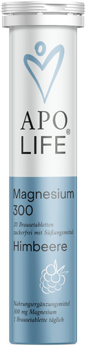 ApoLife Magnesium 300 Brausetabletten Himbeere