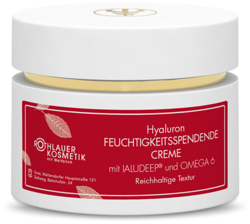 Rothlauer Kosmetik Hyaluron Feuchtigkeitsspendende Creme Reichhaltige Textur