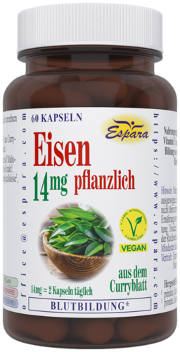 Espara Eisen 14mg pflanzlich Kapseln