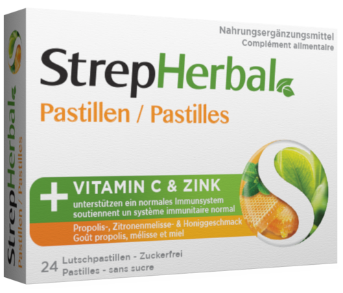 StrepHerbal Propolis-, Zitronenmelisse- & Honiggeschmack