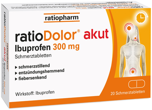 ratioDolor akut Ibuprofen 300 mg Schmerztabletten
