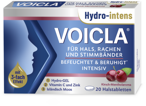 Voicla Hydro-intens Halstabletten Kirsch-Menthol
