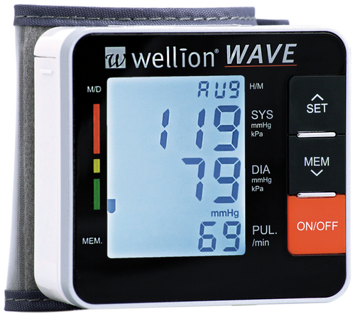 Wellion Wave Blutdruckmessgerät für das Handgelenk