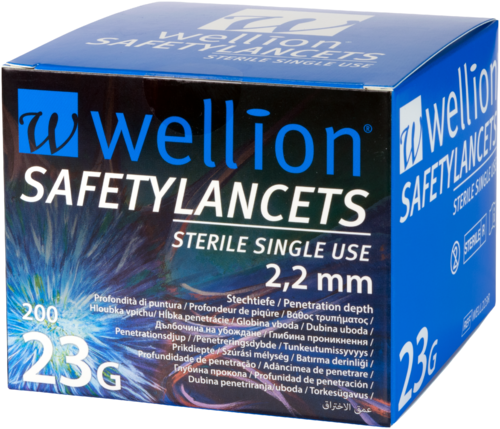 Wellion Sicherheitslanzetten 23G (Safetylancets)