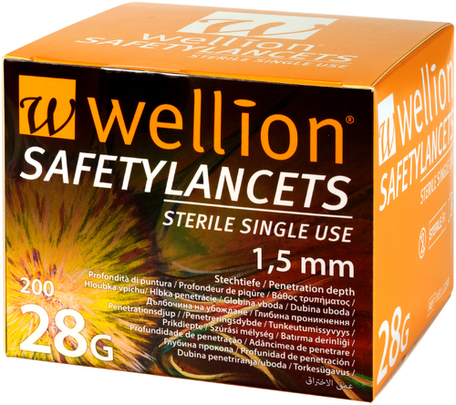 Wellion Sicherheitslanzetten 28G (Safetylancets)