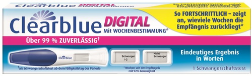 Clearblue Digital Schwangerschaftstest mit Wochenbestimmung - 1 Stück