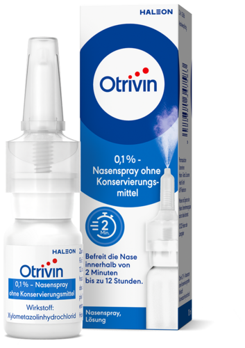 Otrivin 0,1%-Nasenspray ohne Konservierungsmittel
