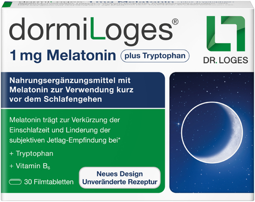 dormiLoges 1 mg Melatonin plus Tryptophan