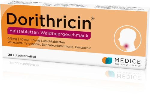 Dorithricin Halstabletten Waldbeergeschmack 0,5 mg / 1,0 mg / 1,5 mg Lutschtabletten