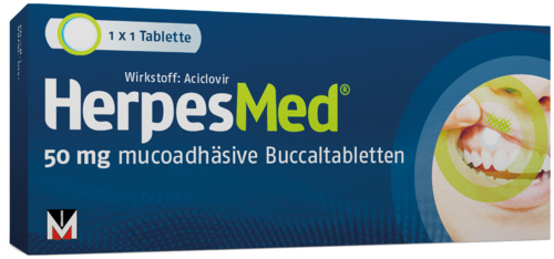 HerpesMed 50 mg mucoadhäsive Buccaltabletten