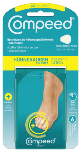 Compeed Hühneraugenpflaster Aktiv zwischen den Zehen (mit Salicylsäure)