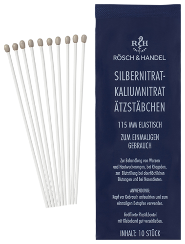Silverin Sticks 50% mit Silbernitrat 115mm elastisch
