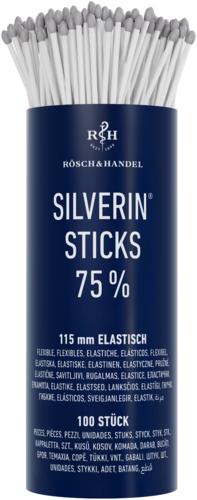 Silverin Sticks 75% mit Silbernitrat 115mm elastisch