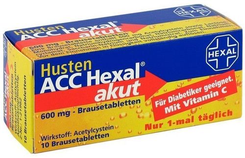 Husten ACC Hexal akut 600 mg - Brausetabletten