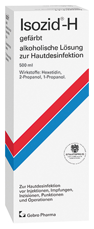 Isozid-H gefärbt – alkoholische Lösung zur Hautdesinfektion