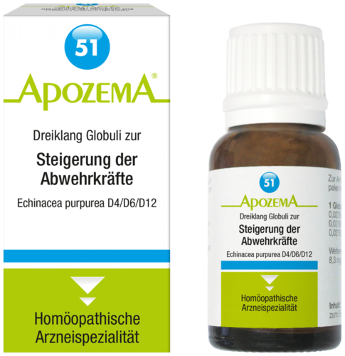 Apozema Nr. 51: Dreiklang Globuli zur Steigerung der Abwehrkräfte