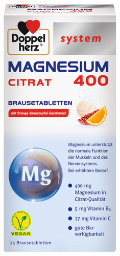 Doppelherz system Magnesium 400 Citrat Brausetabletten
